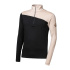 SENSOR MERINO EXTREME UP pánská mikina dl.rukáv zip černá/almond beige velikost
