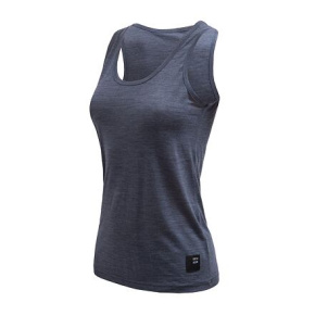 SENSOR MERINO LITE dámské triko bez rukávu mottled blue velikost XL