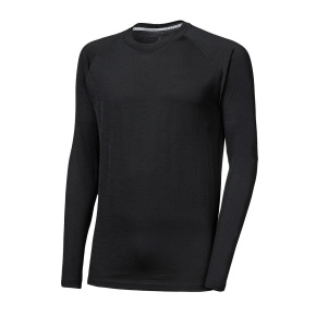 SENSOR MERINO ACTIVE NO LOGO pánské triko dl.rukáv raglan černá velikost XL