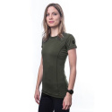 SENSOR MERINO AIR dámské triko kr.rukáv olive green velikost