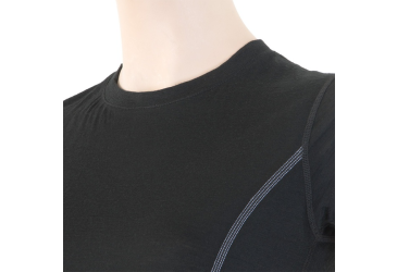 SENSOR MERINO ACTIVE dámské triko kr.rukáv černá velikost