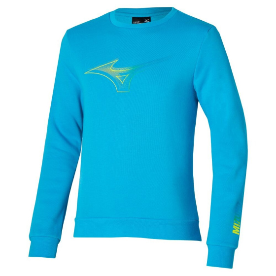 MIZUNO Release Crew Sweat / Hawaiian Ocean