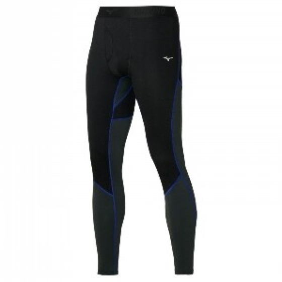 MIZUNO Merino WoolLongTight / Black/Surf Blue