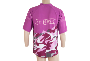 SENSOR CYKLO BRAVE pánský dres volný kr.ruk. fialová