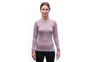 SENSOR MERINO DF dámské triko dl.rukáv mystic violet  velikost S