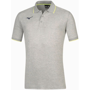 MIZUNO Men Mizuno Polo/Heather Grey/Yellow Fluo MIZUNO Men Mizuno Polo/Heather Grey/Yellow Fluo