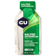 GU Energy Gel 32 g Salted Watermelon 1 SÁČEK (balení 24ks) Expirace 05/23 GU Energy Gel 32 g Salted Watermelon 1 SÁČEK (balení 24ks) Expirace 05/23