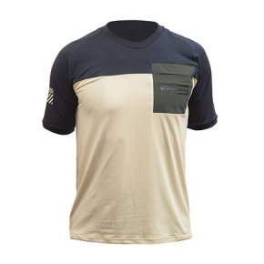 FT MEN'S HORIZON POCKET SHORT SLEEVE JERSEY SAND/BLACK velikost M