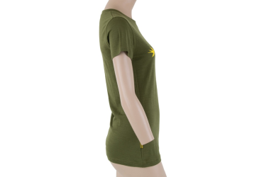 SENSOR MERINO ACTIVE PT SWALLOW dámské triko kr.rukáv safari green velikost
