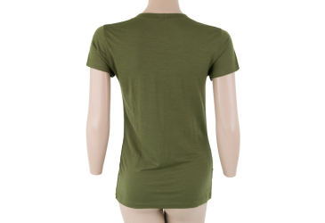 SENSOR MERINO ACTIVE PT SWALLOW dámské triko kr.rukáv safari green velikost