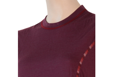 SENSOR MERINO AIR dámské triko kr.rukáv port red velikost
