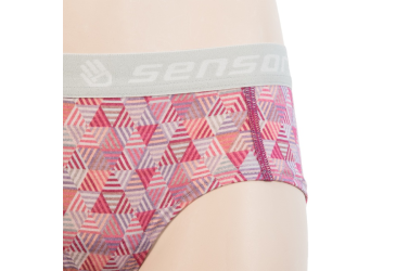 SENSOR MERINO IMPRESS dámské kalhotky lilla/pattern velikost