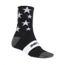 SENSOR PONOŽKY STARS černá/bílá Velikost: SENSOR PONOŽKY STARS černá/bílá Velikost:
