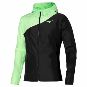 MIZUNO Release Hooded Jcket / Techno Green/Black / XXL