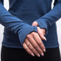 SENSOR MERINO BOLD dámské triko dl.rukáv cool blue velikost