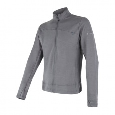SENSOR MERINO UPPER pánská mikina celozip šedá Velikost: SENSOR MERINO UPPER pánská mikina celozip šedá Velikost:
