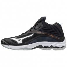 Mizuno Wave Lightning Z6 Mid / Black/White/Ebony / 3 Mizuno Wave Lightning Z6 Mid / Black/White/Ebony / 3