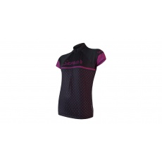 SENSOR CYKLO DOTS dámský dres kr.rukáv černá SENSOR CYKLO DOTS dámský dres kr.rukáv černá