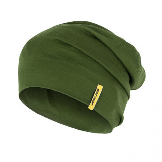 SENSOR ČEPICE MERINO ACTIVE safari green Velikost: