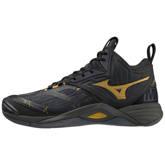 MIZUNO WAVE MOMENTUM 2 MID/BlkOyster/MPGold/IronGat