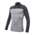 SENSOR MERINO BOLD pánské triko dl.rukáv zip cool gray/anthracite velikost M