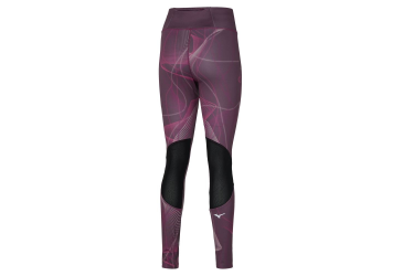 MIZUNO Printed Tights / Grape Wine