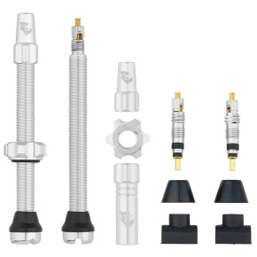 WOLF TOOTH ventilky Tubeless Valve Stem Kit 60mm Raw Silver