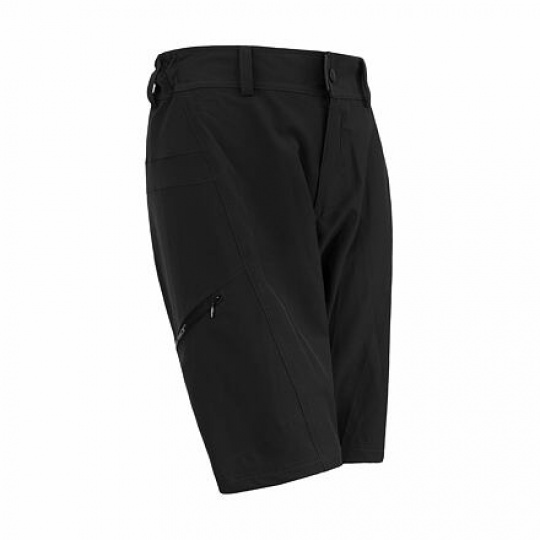 SENSOR HELIUM dámské kalhoty s cyklovložkou krátké volné true black Velikost: