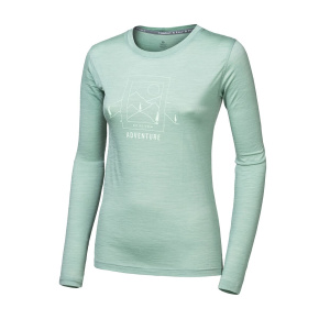 SENSOR MERINO AIR SAY YES dámské triko dl.rukáv basil green velikost
