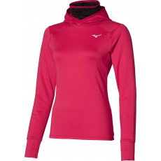 MIZUNO Warmalite Hooded LS Tee/Rose Red / MIZUNO Warmalite Hooded LS Tee/Rose Red /