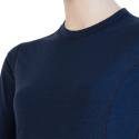 SENSOR MERINO DF dámské triko dl.rukáv deep blue velikost