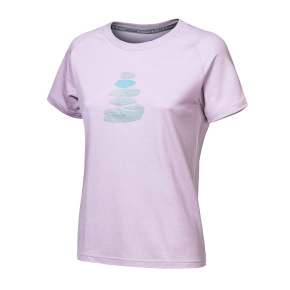 SENSOR MERINO BLEND STONE dámské triko kr.rukáv mystic violet velikost