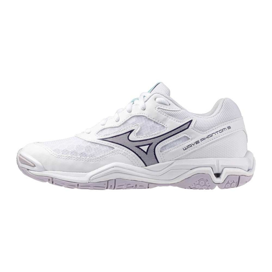 MIZUNO WAVE PHANTOM 3(W) / White/VioletIndigo/CamelliaRos /
