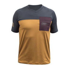 FT MEN'S HORIZON POCKET SHORT SLEEVE JERSEY GOLDEN/BLACK velikost S