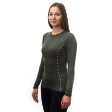 SENSOR MERINO AIR dámské triko dl.rukáv olive green Velikost: