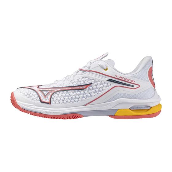 MIZUNO WAVE EXCEED TOUR 6 AC(W) / White/Calypso Coral/Icelandic