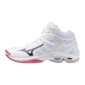 MIZUNO WAVE VOLTAGE 2 MID(W) / White/VioletIndigo/CamelliaRos /
