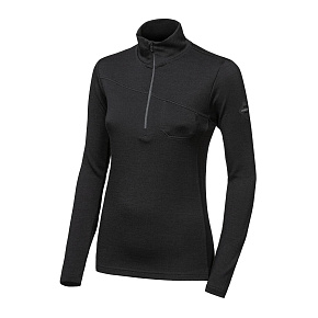 SENSOR MERINO EXTREME UP dámská mikina dl.rukáv zip černá velikost XL