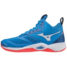 MIZUNO WAVE MOMENTUM 2 MID / FRENCH BLUE / WHITE / IGNITION RED /
