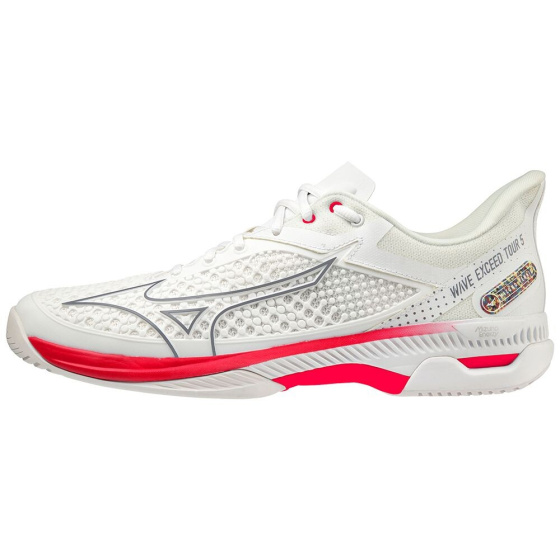 MIZUNO WAVE EXCEED TOUR 5 CC / Undyed White / Quiet Shade / Opera Red