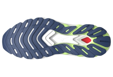 MIZUNO WAVE SKYRISE 5 / Pristine/Vibrant Orange/MIZUNO Neo Lime