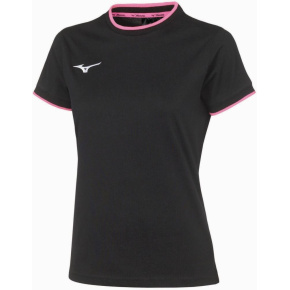 MIZUNO Wom Mizuno Tee/Black/Pink Fluo MIZUNO Wom Mizuno Tee/Black/Pink Fluo