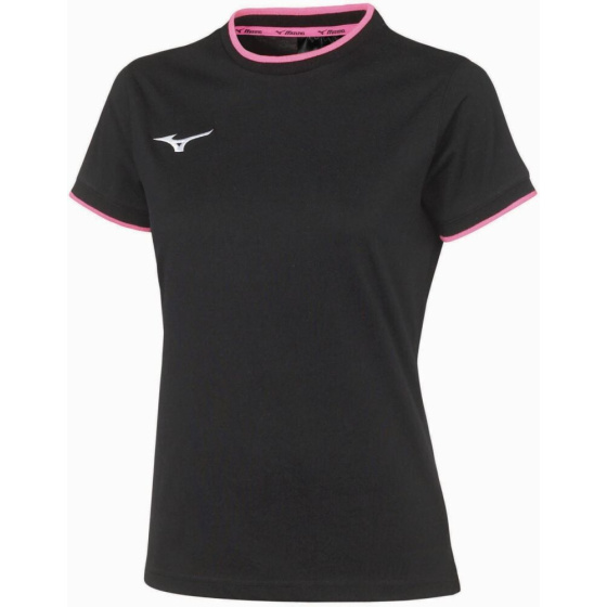 MIZUNO Wom Mizuno Tee/Black/Pink Fluo