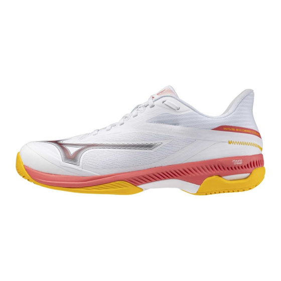 MIZUNO WAVE EXCEED COURT AC(M) / White/Calypso Coral/Citrus