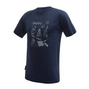 SENSOR MERINO ACTIVE OUTSIDE pánské triko kr.rukáv deep blue velikost S