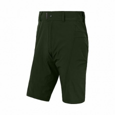 SENSOR HELIUM pánské kalhoty s cyklovložkou krátké volné olive green Velikost: