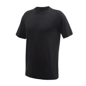 SENSOR MERINO ACTIVE NO LOGO pánské triko kr.rukáv raglan černá velikost M
