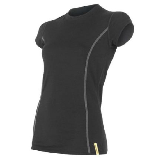 SENSOR MERINO ACTIVE dámské triko kr.rukáv černá velikost