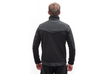 SENSOR TEDDY pánská bunda fleece celozip černá velikost XXL