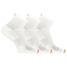 merrell ponožky MEA33565Q3B2 WHITE CUSHIONED COTTON QUARTER (3 packs) white
